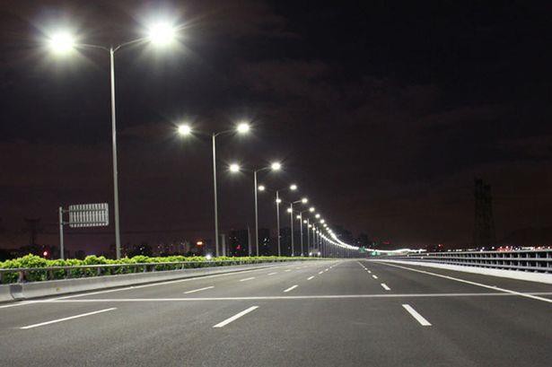 Where are the solar street lights used?