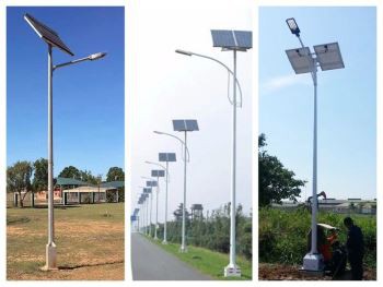 10M 100W Solar Street Lights