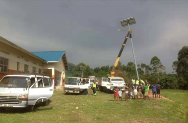 “BR” Solar Street Lighting Installation In Uganda